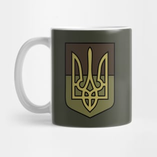 a Ukrainian military emblem. Mug